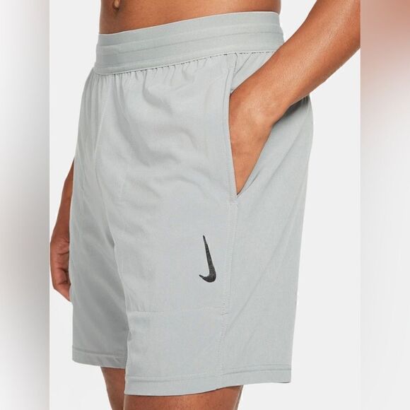 Nike Yoga Training Dri-Fit Lightweight Shorts Gray - Picture 5 of 9